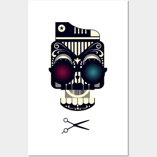 Abstract Sugar Skull Posters and Art